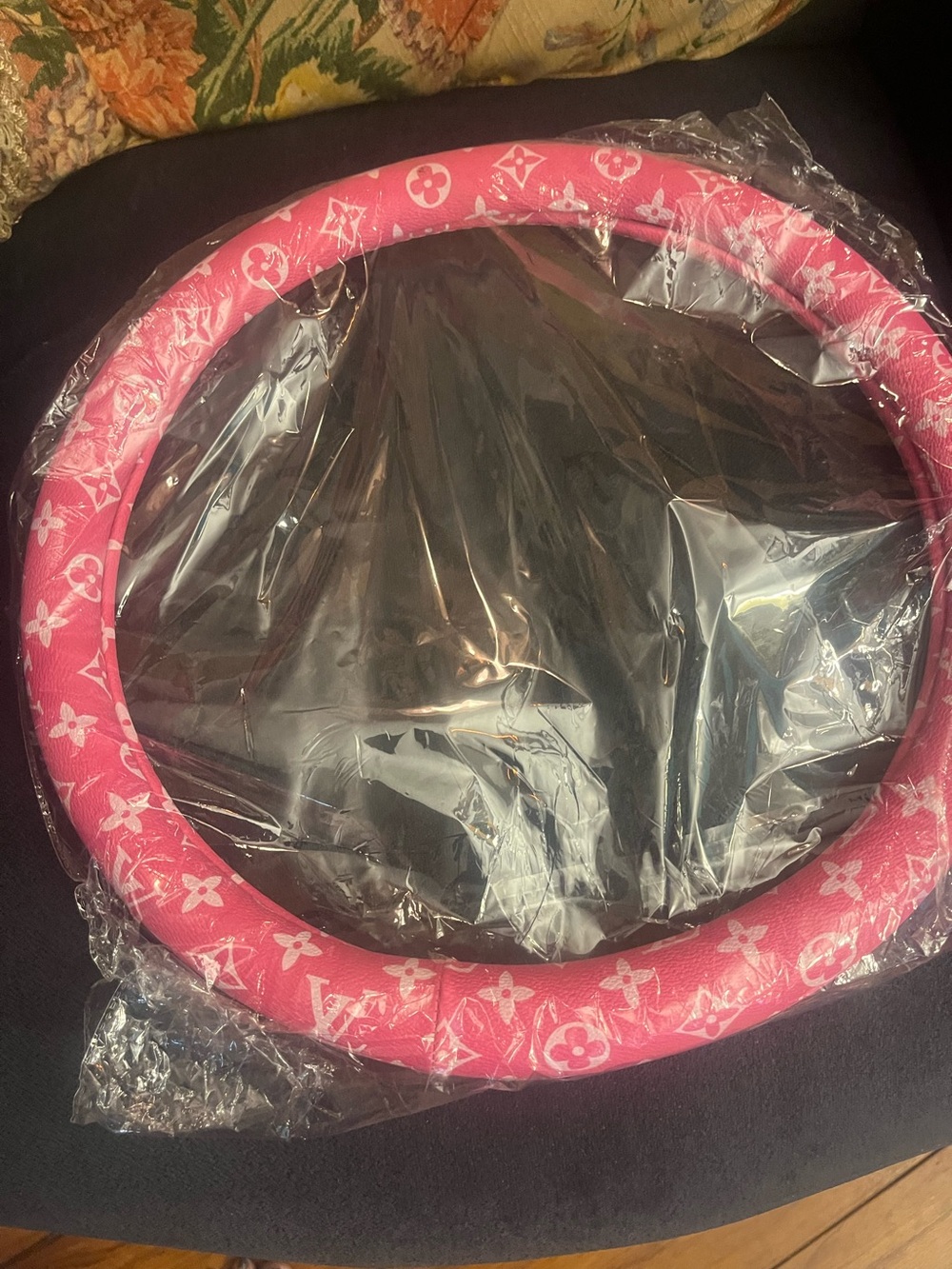 Louis Vuitton look a like steering wheel
Cover
